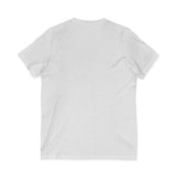 Pink Butterfly Girl V‑Neck Tee — Cute Afrocentric Illustration