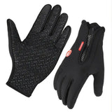 Winter sports touchscreen thermal gloves with waterproof and windproof protection for skiing and cold-weather outdoor activities.