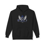 Royal R Crest Hoodie — Winged Letter R Crown Graphic Hoodie