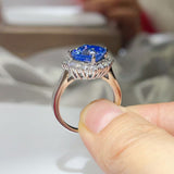 3 carat moissanite ring crafted in 925 sterling silver with a brilliant sparkling gemstone.