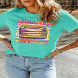 Sardine Can Graphic T-Shirt - Turquoise