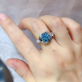 Luxury 3 carat moissanite ring crafted in 925 sterling silver with a brilliant sparkling gemstone.