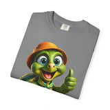 Cute Turtle Graphic T-Shirt — Thumbs-Up Cartoon Turtle Design