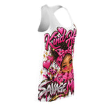 Savage Mind Graphic Racerback Dress