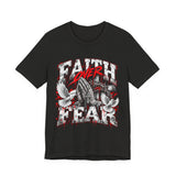 Faith Over Fear T‑Shirt — Prayer Hands & Doves Christian Tee