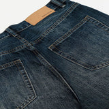 Men's Washed Wide-Leg Jeans - Blue
