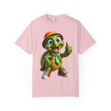 Cute Turtle Graphic T-Shirt — Thumbs-Up Cartoon Turtle Design