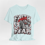 Faith Over Fear T‑Shirt — Prayer Hands & Doves Christian Tee