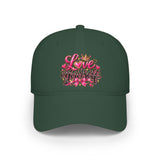Love Yourself Graphic Embroidered Cap