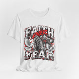 Faith Over Fear T‑Shirt — Prayer Hands & Doves Christian Tee
