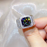 5 carat moissanite ring crafted in 925 sterling silver with a brilliant sparkling gemstone.