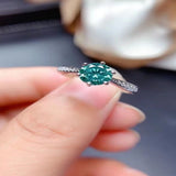 Luxury 2 carat moissanite ring crafted in 925 sterling silver with a brilliant sparkling gemstone.