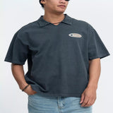 Men's Vintage Washed Graphic T-Shirt - Black