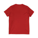 Pink Butterfly Girl V‑Neck Tee — Cute Afrocentric Illustration