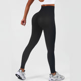 Women’s High-Waisted Tummy Control Leggings - Coffee