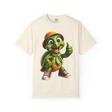 Cute Turtle Graphic T-Shirt — Thumbs-Up Cartoon Turtle Design