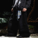 Men's Wide Leg Jeans - Black