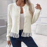 Fall Winter Fashion Elegant Women's Knitwear - White