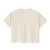 Boxy Tee — Pink Bow Girl Graphic Crop Tee