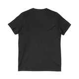 Pink Butterfly Girl V‑Neck Tee — Cute Afrocentric Illustration