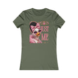 Just Me Womens Tee - Glam Duck Graphic Shirt