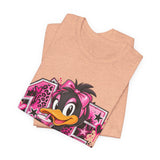 Delicious Pink Duck Graphic Tee — Cute Retro Streetwear T-Shirt