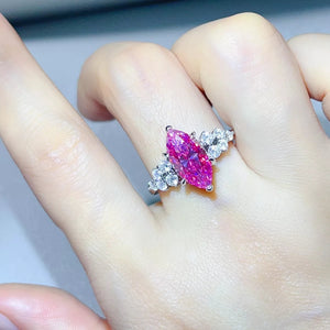 5 carat moissanite ring crafted in 925 sterling silver with a brilliant sparkling gemstone.