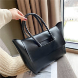 Fashion Women Shoulder Bags Large Capacity Handbags Simple Retro Tote