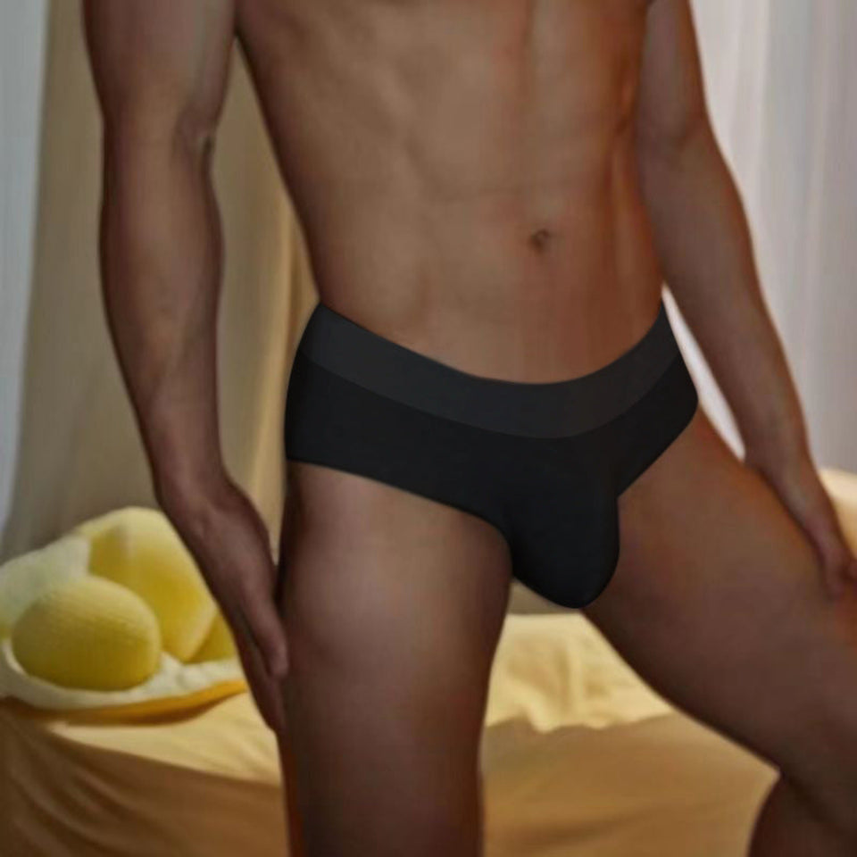 Soft men's combed cotton boxer briefs with comfortab