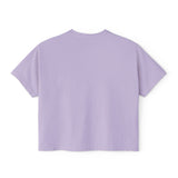 Boxy Tee — Pink Bow Girl Graphic Crop Tee