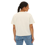 Boxy Tee — Pink Bow Girl Graphic Crop Tee