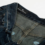 Men's Washed Wide-Leg Jeans - Blue