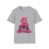 Kangaroo Skater Pink Graphic T-Shirt