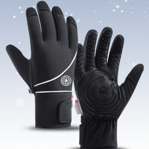 Men's waterproof insulated winter ski gloves for snow sports and outdoor activities.
