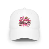 Love Yourself Graphic Embroidered Cap
