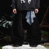 Men's Wide Leg Jeans - Black