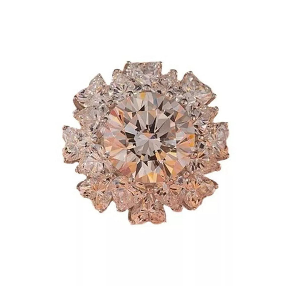 5 carat moissanite ring crafted in 925 sterling silver with a brilliant sparkling gemstone.