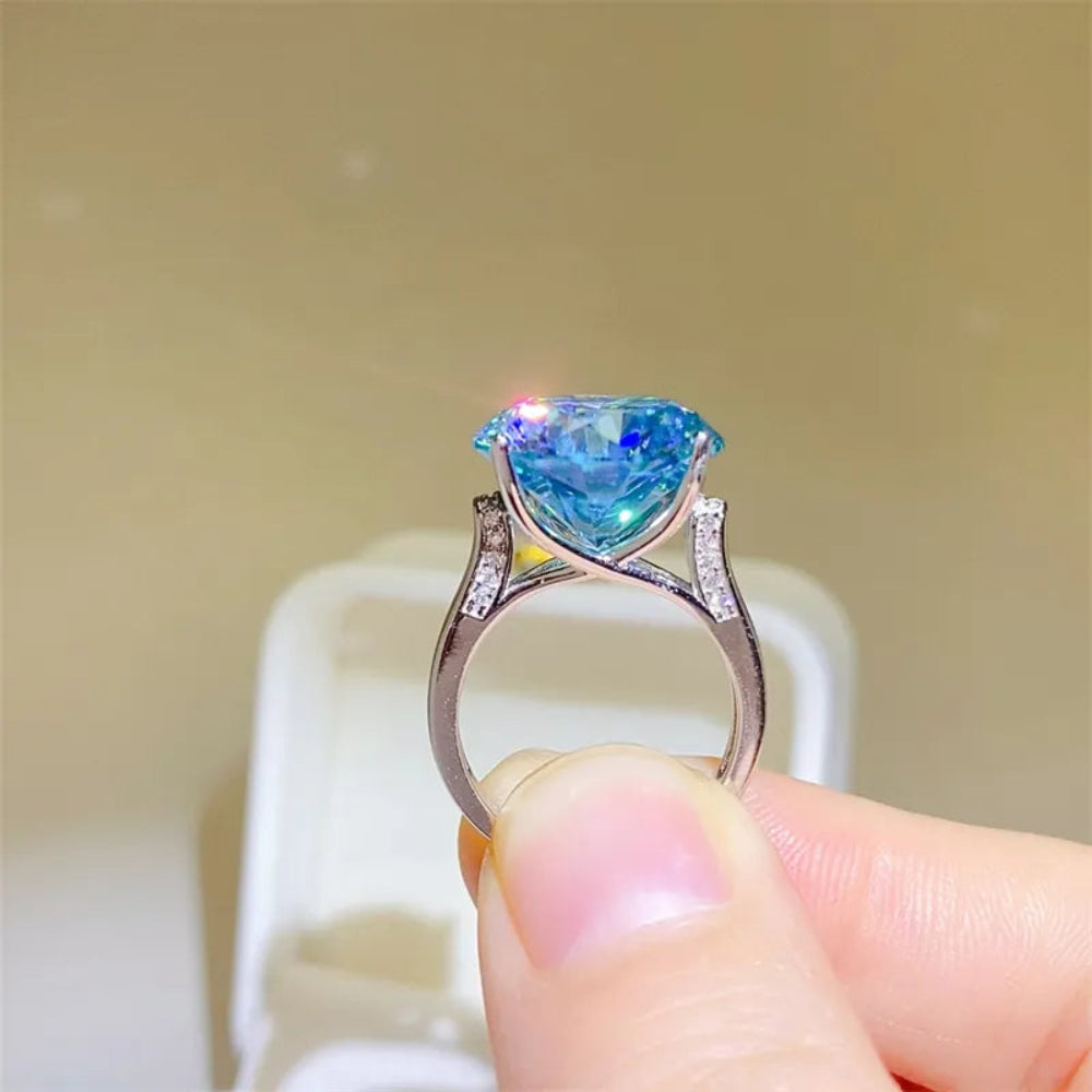 5 Carat Moissanite 925 Sterling Silver Ring - Silver
