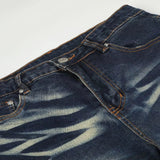 Men's Washed Flare Jeans - Blue