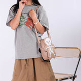 Halloween Skull Shoulder Bag Y2K Fashion Funny Cute Messenger Crossbody