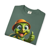 Cute Turtle Graphic T-Shirt — Thumbs-Up Cartoon Turtle Design