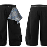 Men's Wide Leg Jeans - Black
