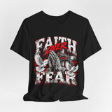Faith Over Fear T‑Shirt — Prayer Hands & Doves Christian Tee