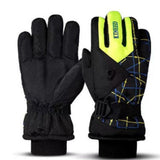 Insulated winter ski gloves for snow sports and cold-weather activities.