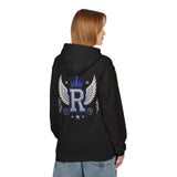 Royal R Crest Hoodie — Winged Letter R Crown Graphic Hoodie