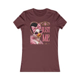 Just Me Womens Tee - Glam Duck Graphic Shirt