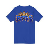 Blue Boss Streetwear Graphic V-Neck T-Shirt