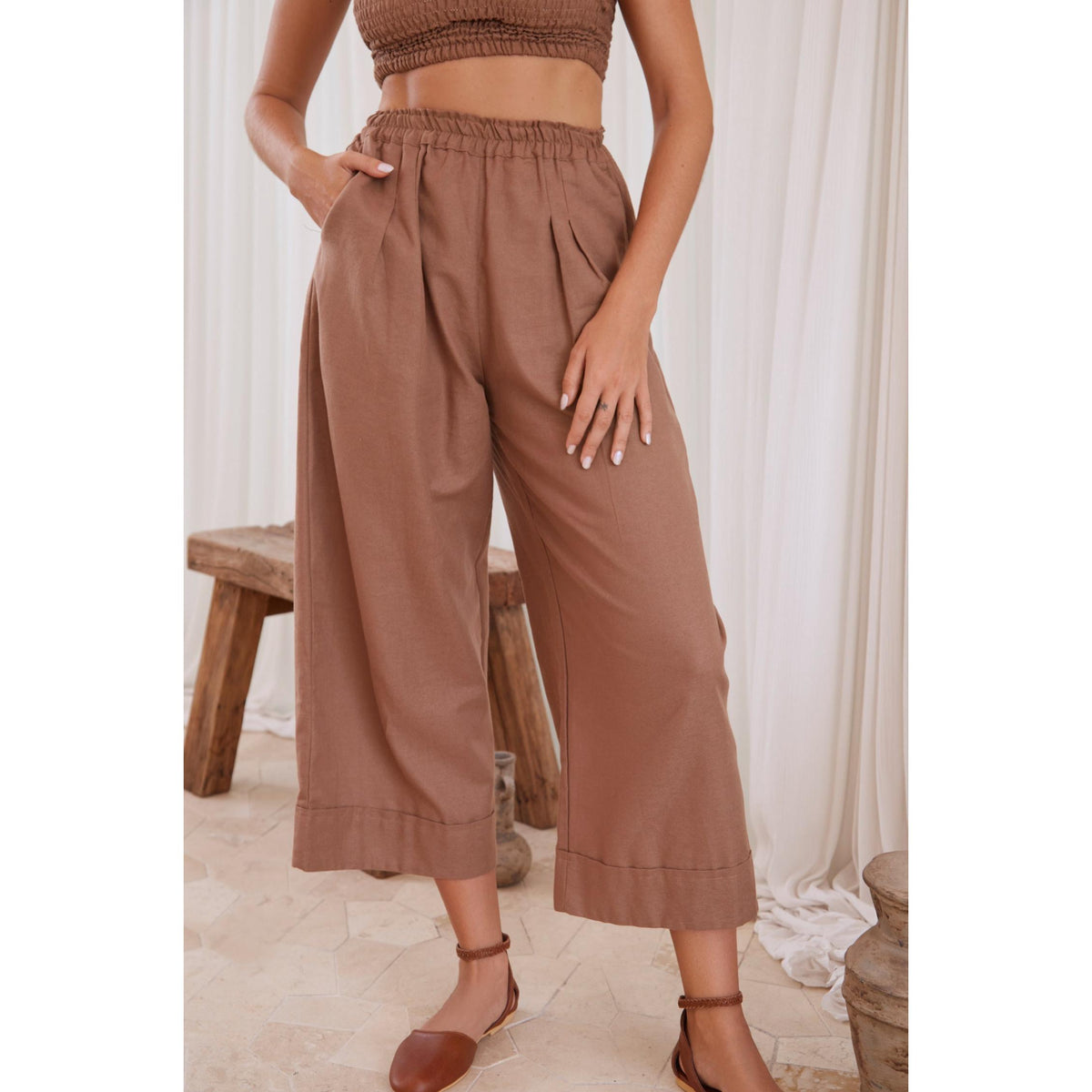 Delhi Linen Pants - S