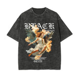 Y2k Gothic Punk Style Men T Shirt Clothes Harajuku Oversized T-shirt Top Tee High Street Hipster Summer Streetwear Anime Clothes