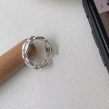 925 sterling silver pig's snout ring with a polished whimsical design.